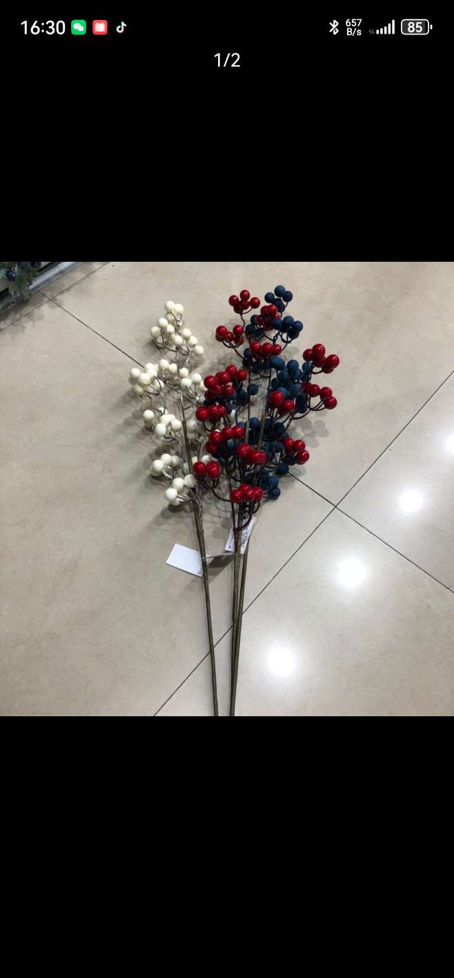 圣诞仿真浆果假果子家具摆件DIY花束家居装饰细节图