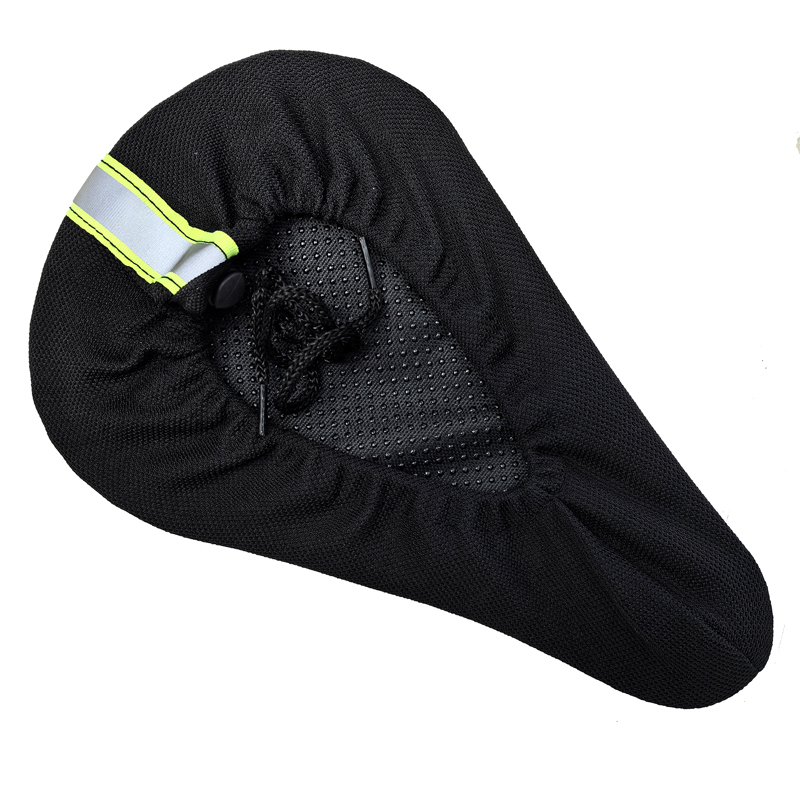 BSC006 straight groove embossed seat cover, bicycle straight groove seat cover, sponge silicone saddle cover Specification image