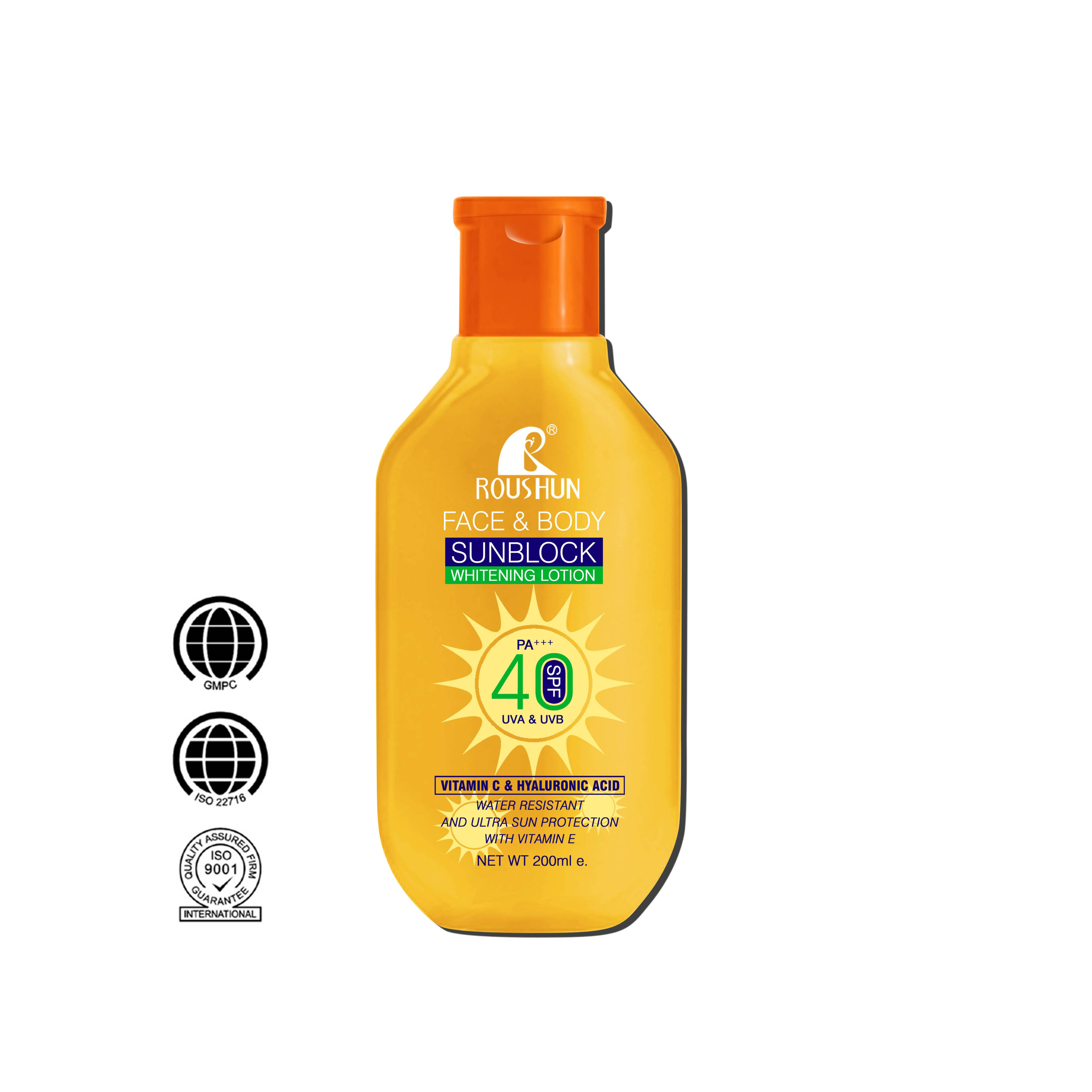 ROUSHUN SPF 40 sunscreen undefined