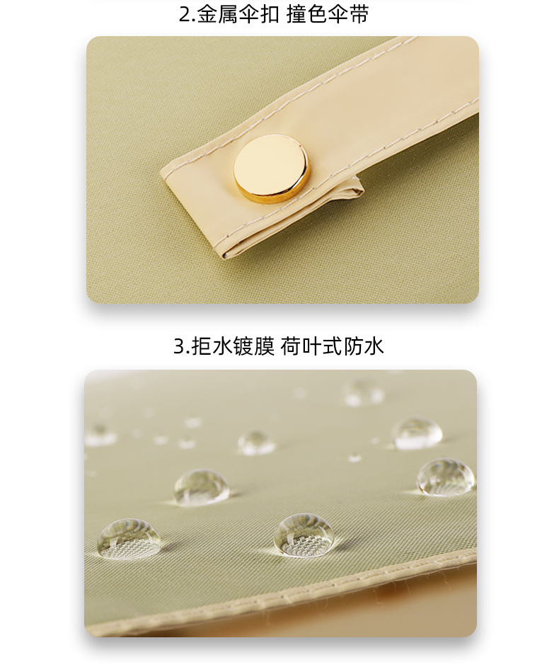星宝伞S3020纯色雨伞16骨全自动木柄雨伞三折雨伞批发详情15