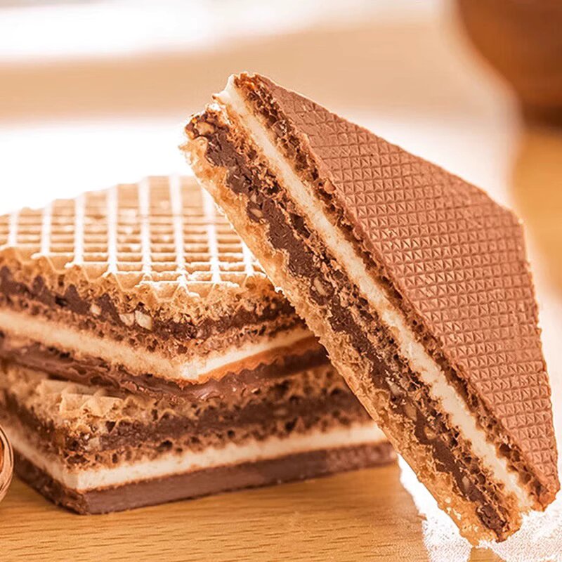 包邮!德国Knoppers可可榛仁威化饼干5连包 125g美魄进口百货零食详情图2