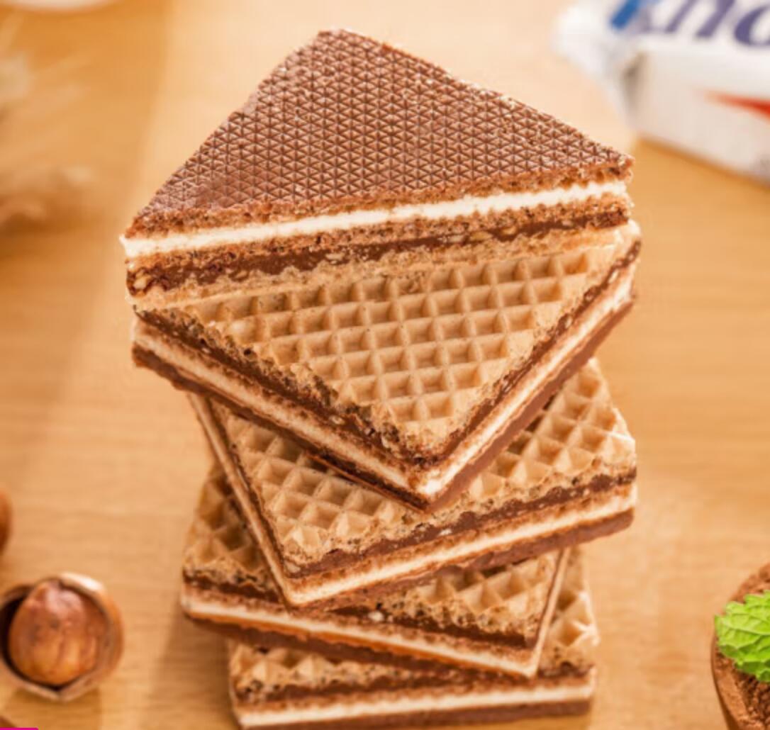 包邮！德国Knoppers可可榛仁威化饼干600g 美魄进口休闲零食饼干详情5