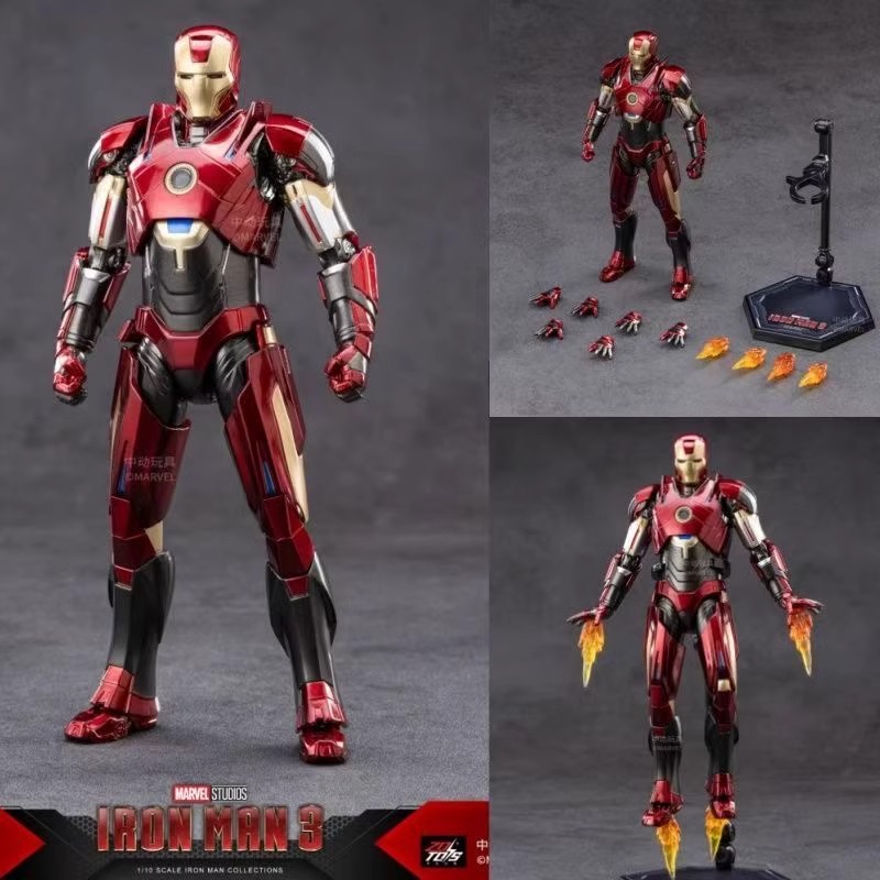 Official Marvel Iron Man 7-inch series MK16 10th Anniversary series Official model toys, trendy toys, hands-on figurines, boy gifts pic 4