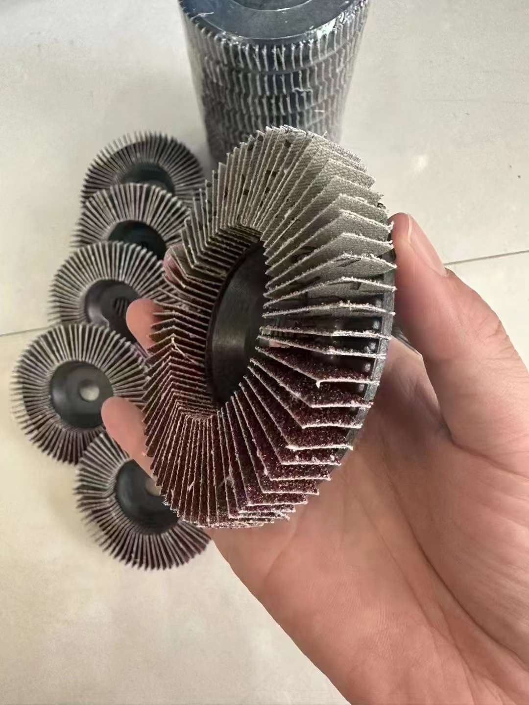 Louver blades/louver impellers/vertical leaf wheels/vertical polishing discs/vertical sandpaper wheels polishing wheels, vertical louver impellers detail image 6