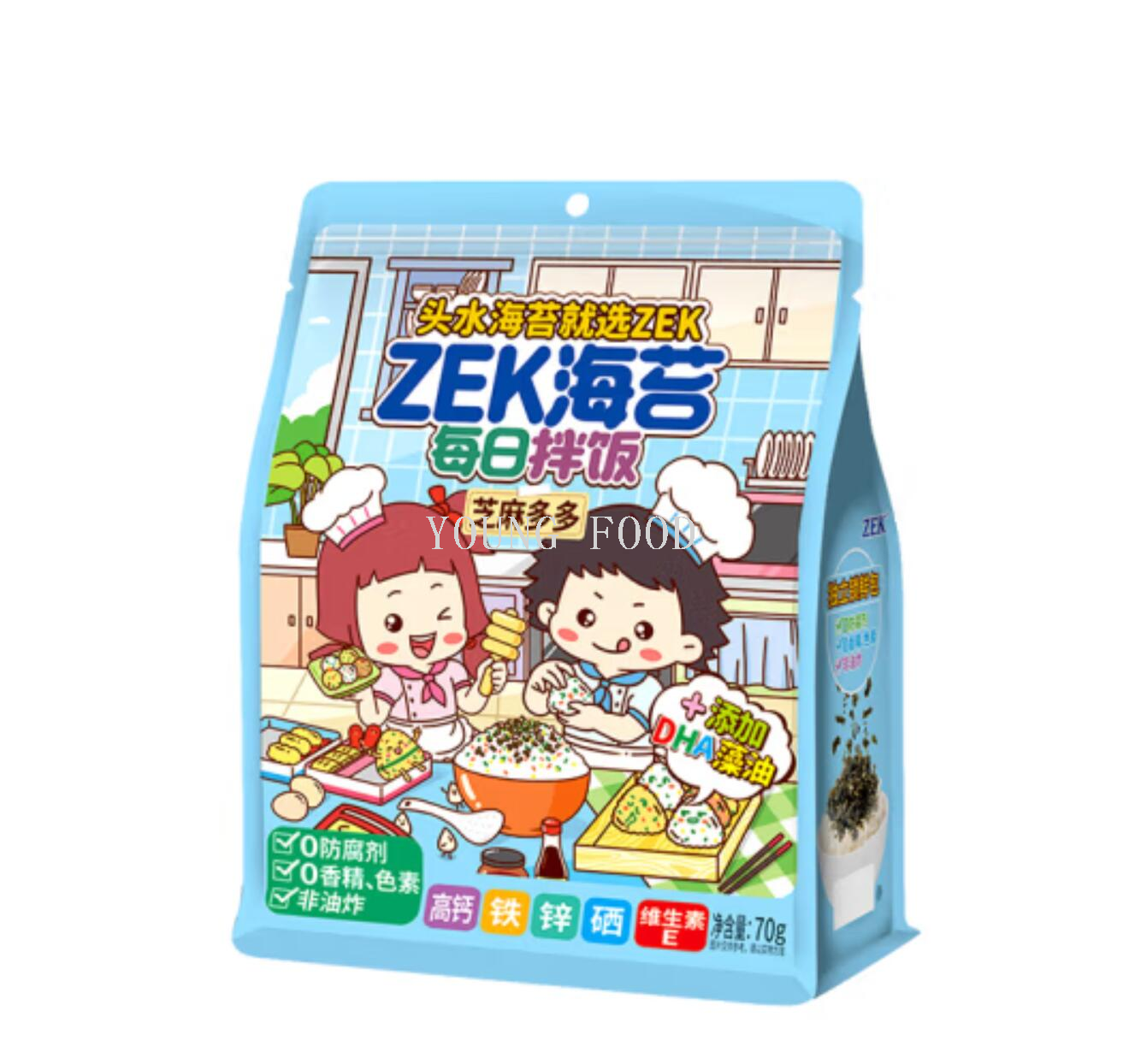包邮！ZEK蔬菜多多每日拌饭海苔70g洋什铺AQUARTE零食手办紫菜碎详情6