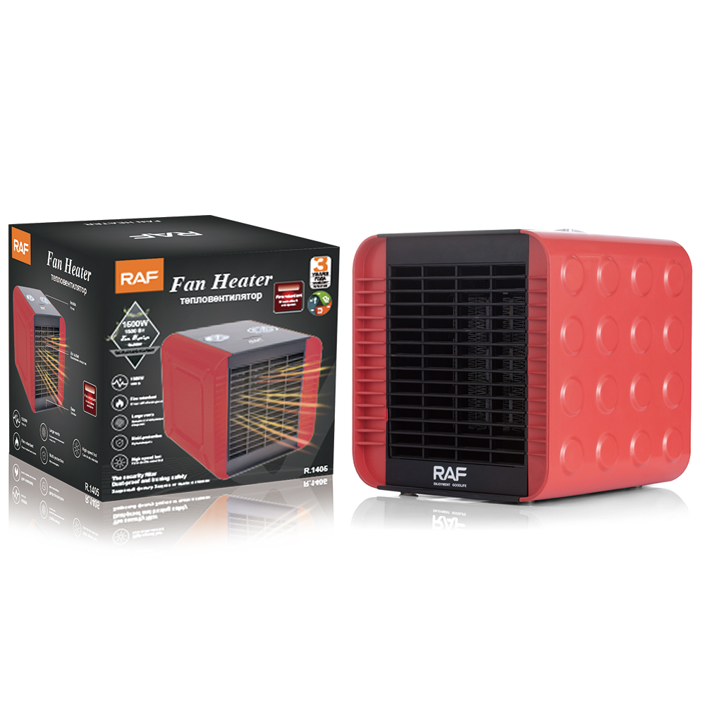RAF European standard cross-border household rotary heater, warm air fan, electric warm air, office desktop warm air details Picture