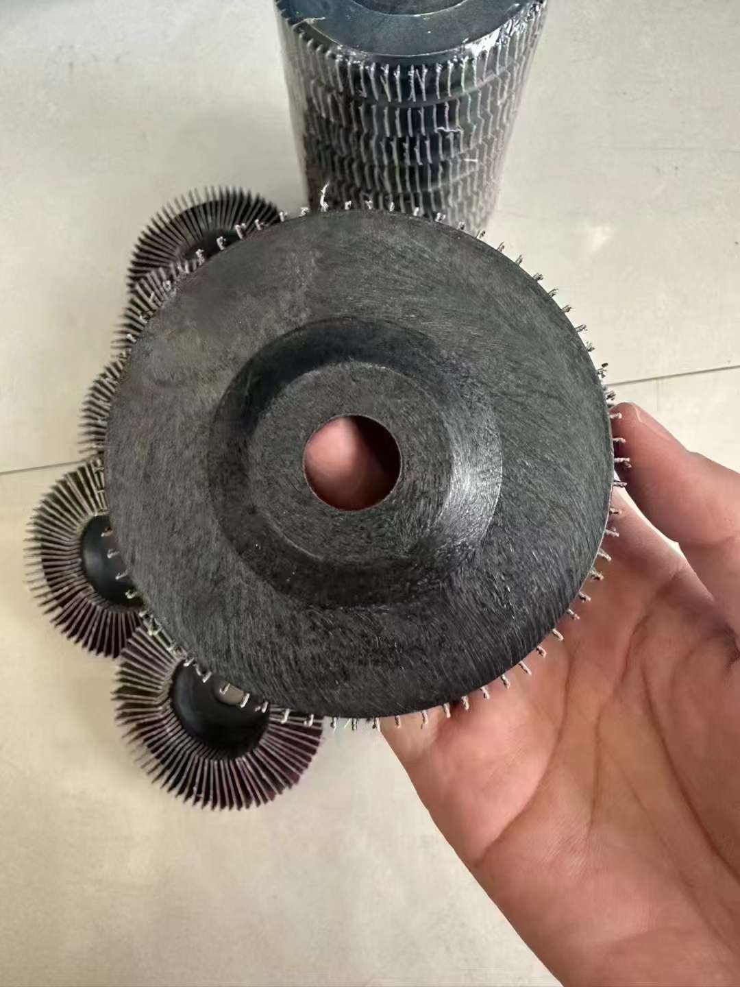 Louver blades/louver impellers/vertical leaf wheels/vertical polishing discs/vertical sandpaper wheels polishing wheels, vertical louver impellers detail image 9
