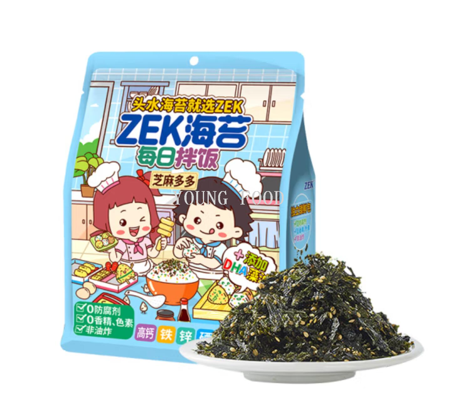 包邮！ZEK蔬菜多多每日拌饭海苔70g洋什铺AQUARTE零食手办紫菜碎详情5