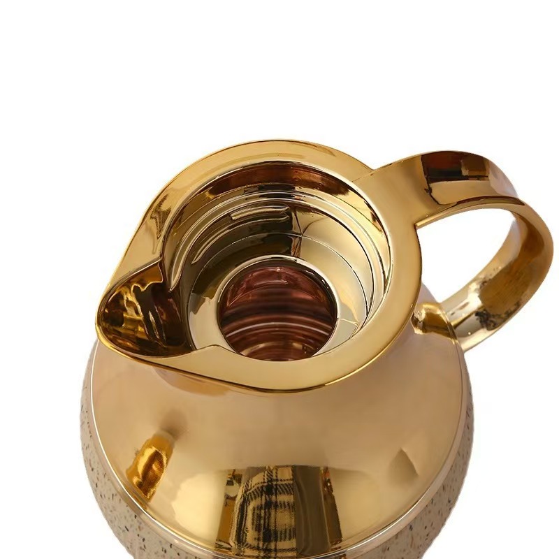 Vacuum Flask家温水壶家用大容量玻璃内胆热水瓶礼品订制批发咖啡壶阿拉伯中东保温壶详情2