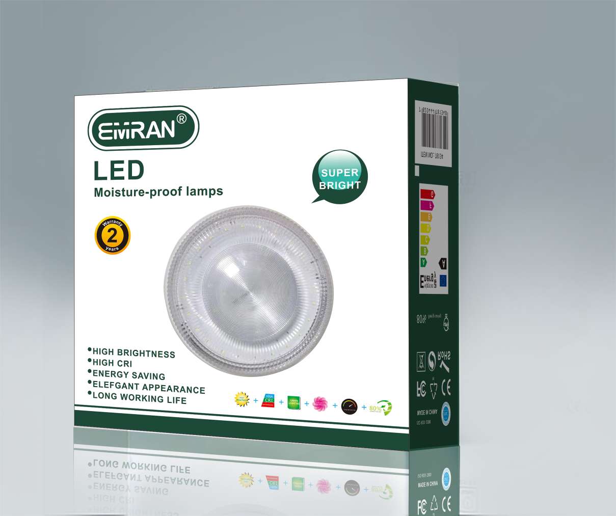 LED moisture-proof lamp round
