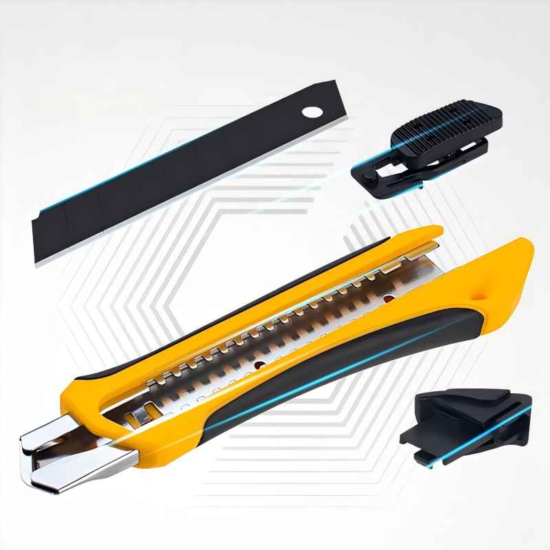 Professional 18Mm Cutter  Retractable Cutter Utility Knife details Picture