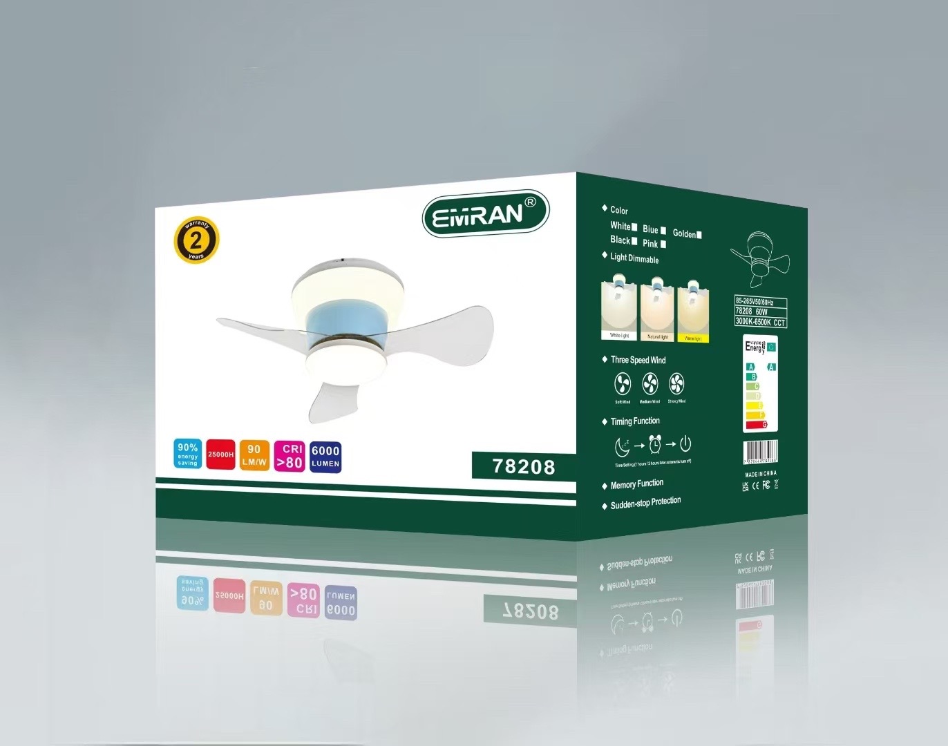 LED light, fan light, remote control light