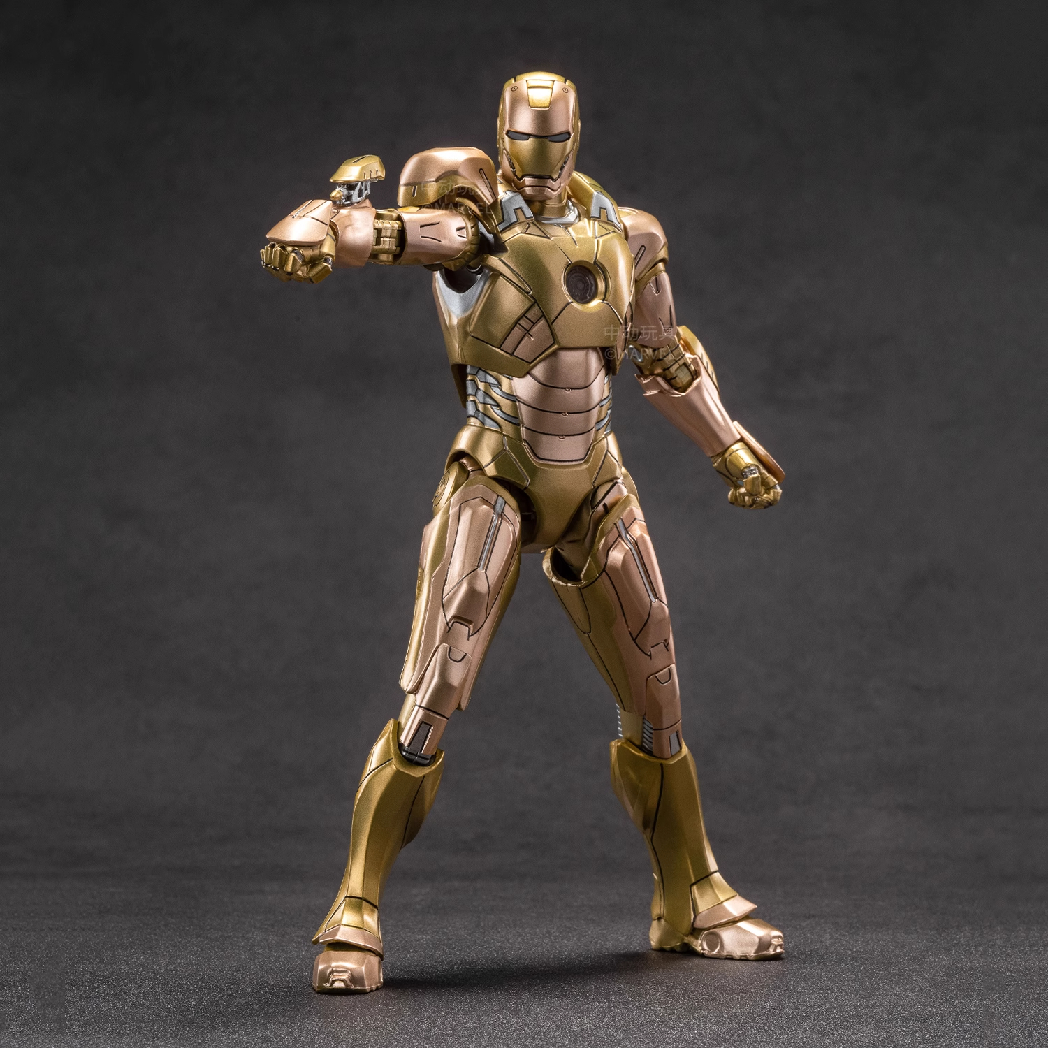 Iron Man Mid-Motion official MK21 figurine toy, Marvel's Avengers action gift peripheral 7-inch details Picture