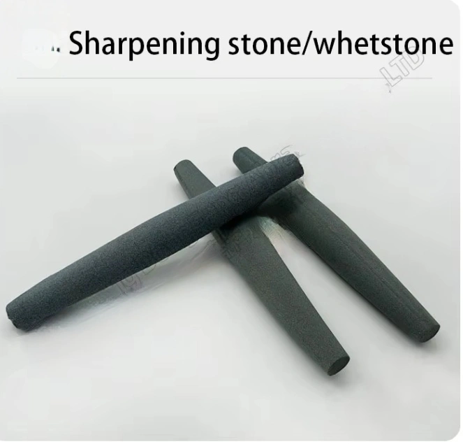 Brown corundum round grinding rod, drum-shaped grinding rod, black silicon carbide grinding rod, oilstone, whetstone, grinding stone detail image 3