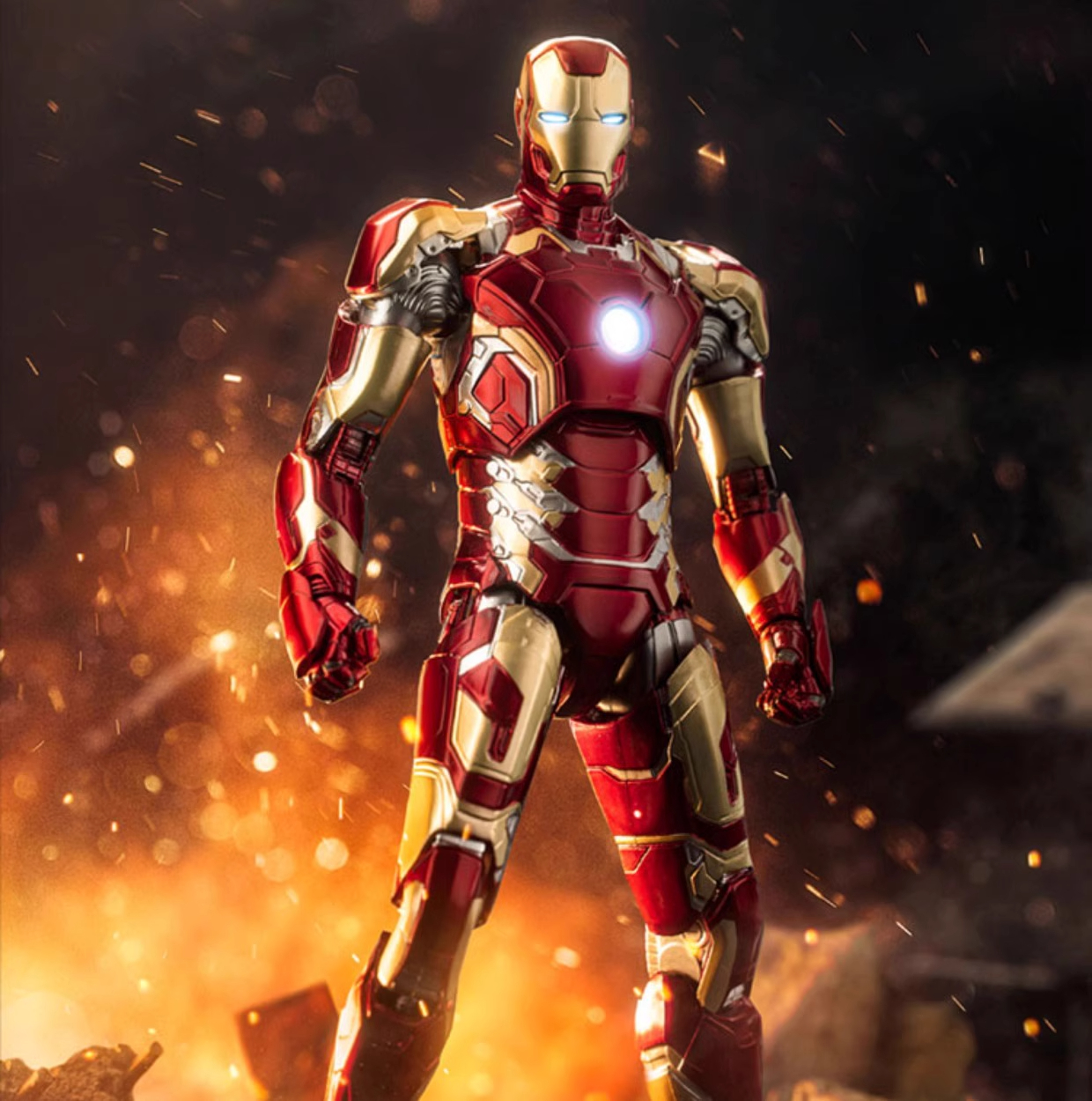 Zhongdong 7-inch genuine Marvel Avengers MK43 joint figurine toy for men as a gift pic 5