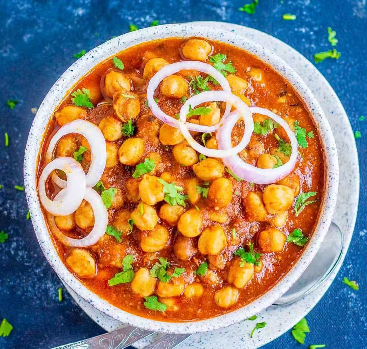 Chana masala咖喱茄汁炖鹰嘴豆