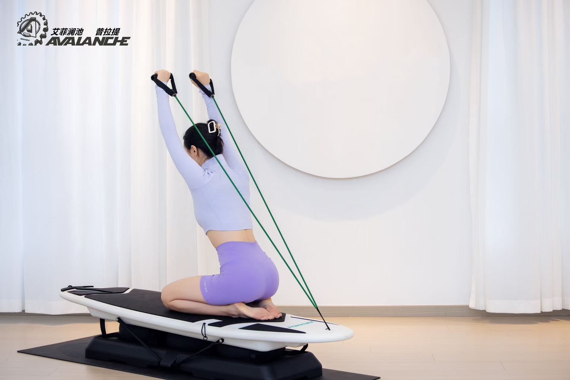 Pilates, dopamine, surfboard, core balance training, fitness, home surfboard, indoor pic 6