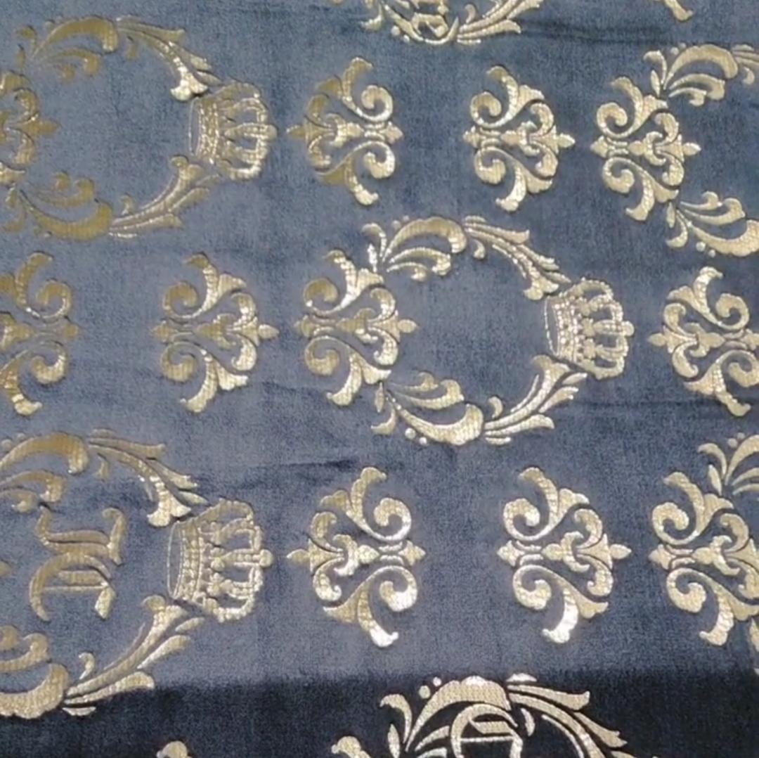 Farai Velvet gold and silver embossed fabric blankets, children's clothing fabrics, blankets, floor MATS, cross-border export source factory wholesale pic 15