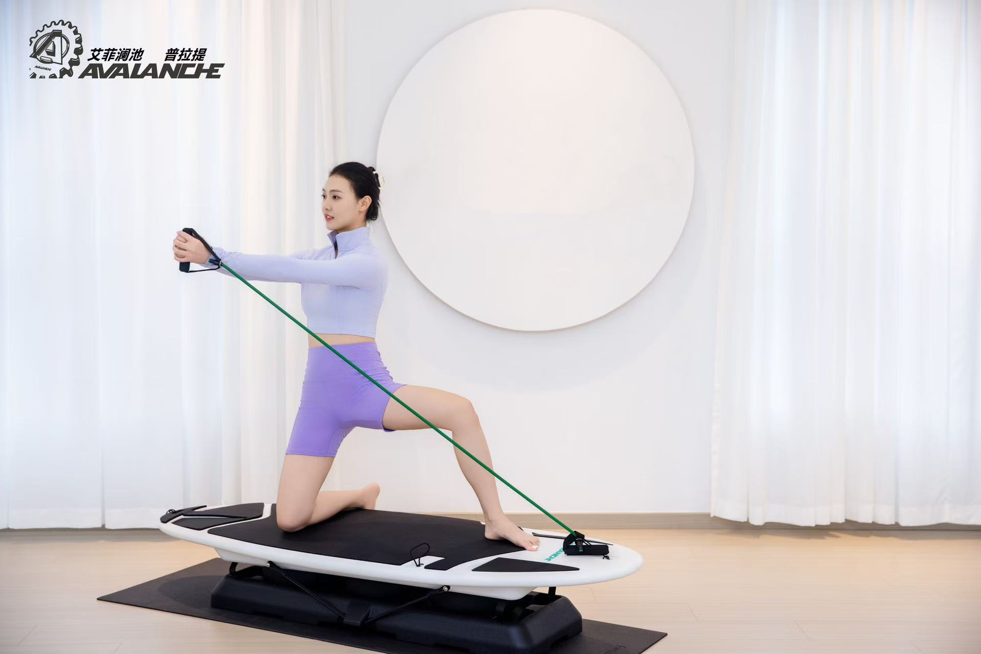 Pilates, dopamine, surfboard, core balance training, fitness, home surfboard, indoor pic 8