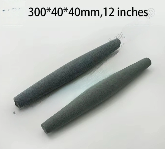 Brown corundum round grinding rod, drum-shaped grinding rod, black silicon carbide grinding rod, oilstone, whetstone, grinding stone detail image 4