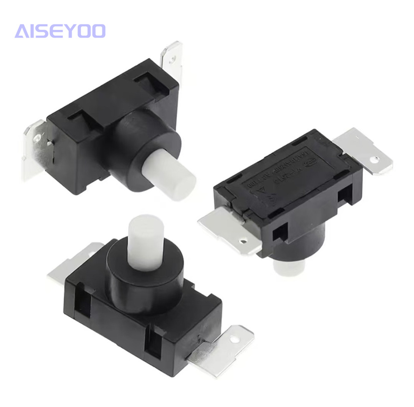 Button switch, desk lamp switch, touch switch, reset switch, waterproof self-locking self-resetting, with light button switch