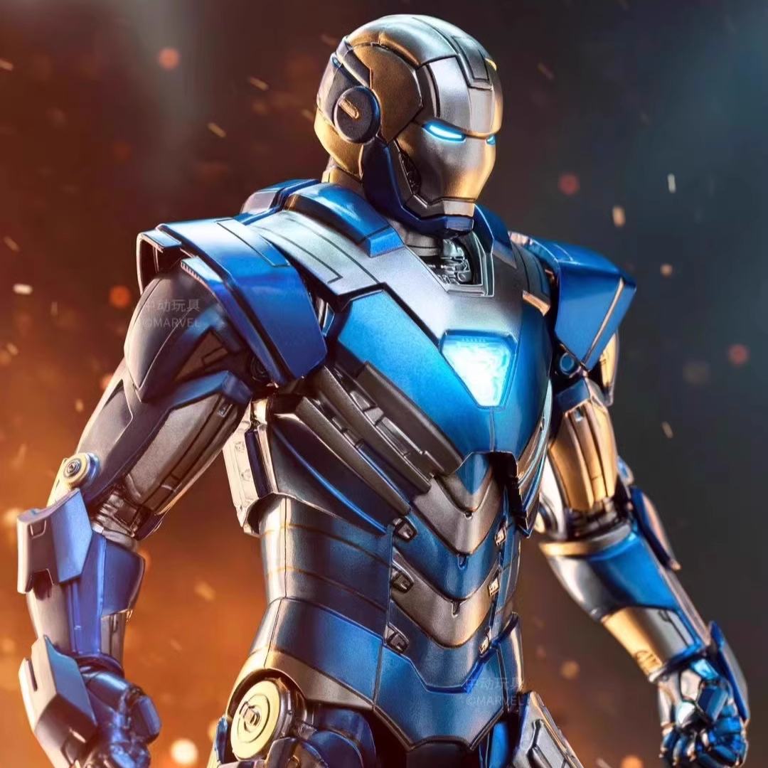 中动钢铁侠MK30可动手办蓝钢人偶玩具模型百夫长正版漫威周边详情3