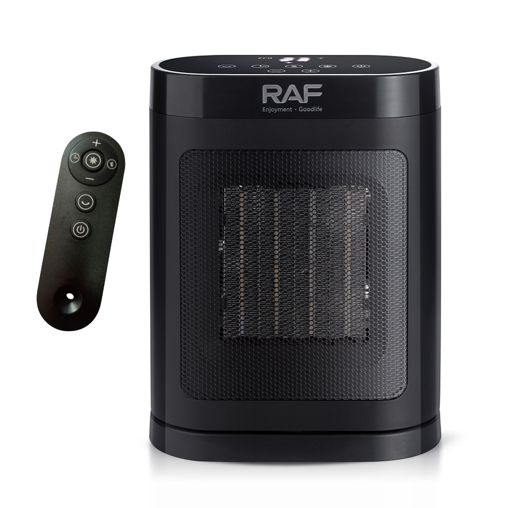 RAF European standard cross-border household remote-controlled digital display button heater, warm air blower, office desktop warm air Item Picture