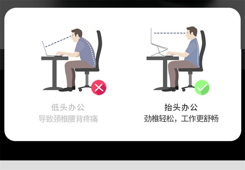 240916 plastic folding tablet stand, laptop stand, desktop mobile phone stand, elevated suspended bracket, portable heat dissipation base, heat dissipation folding stand pic 6