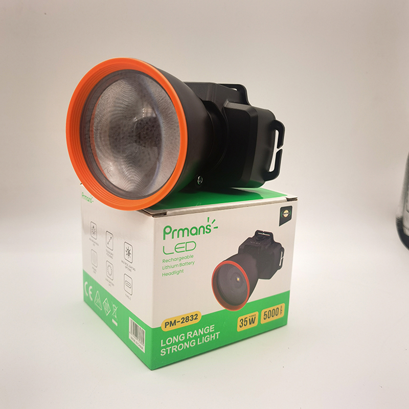 PM-2802A可充电头灯变焦20W强光头灯钓鱼灯USB三档功能