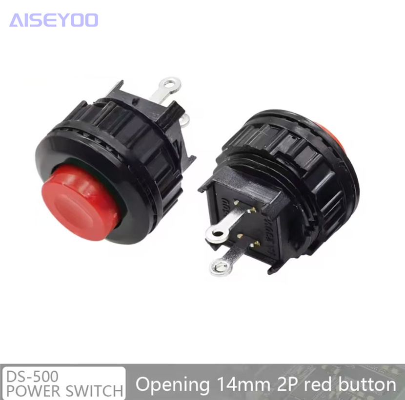 14mm red/green circular push-button switch DS-500 unlocked reset 1A/125VAC push-button switch pic 8