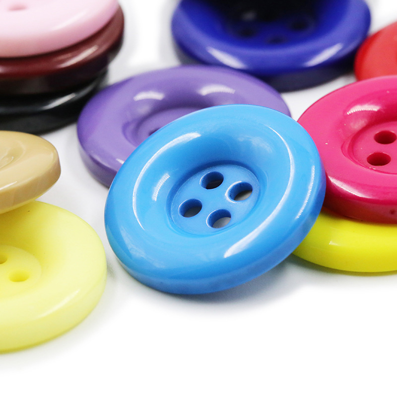 新款混装彩色树脂纽扣diy手工制作粘贴画钮扣花材料包扣子