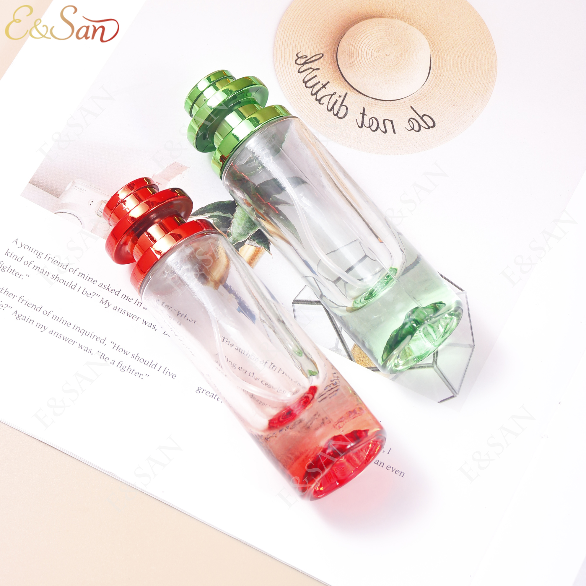 玻璃瓶/香水盖/带塞玻璃瓶/玻璃杯杯子/diy塑料许愿空瓶白底实物图