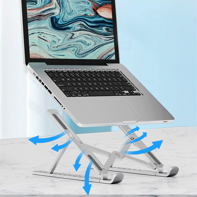240916 plastic folding tablet stand, laptop stand, desktop mobile phone stand, elevated suspended bracket, portable heat dissipation base, heat dissipation folding stand Specification image