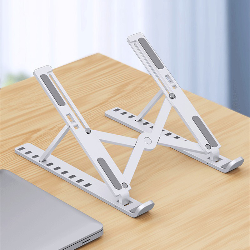 240916 plastic folding tablet stand, laptop stand, desktop mobile phone stand, elevated suspended bracket, portable heat dissipation base, heat dissipation folding stand Item Picture