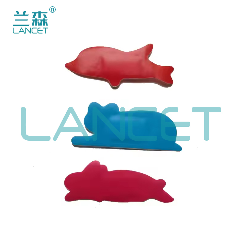 纱布块/医用纱布/膏药贴透气/清风/红雨白底实物图