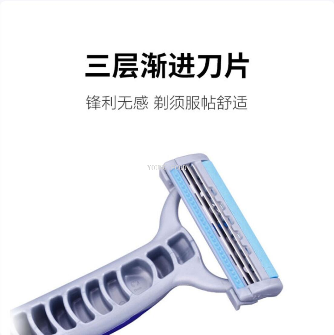 包邮！日本进口奴比斯手动剃须刀男士1支装 鸭头哥哥剃胡子刮胡刀详情5