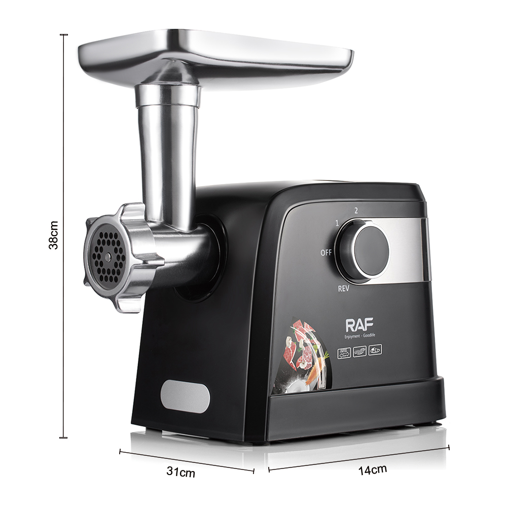 RAF European standard household small electric countertop meat mincer, sausage grinder, meat mixer, food processing machinery Specification image