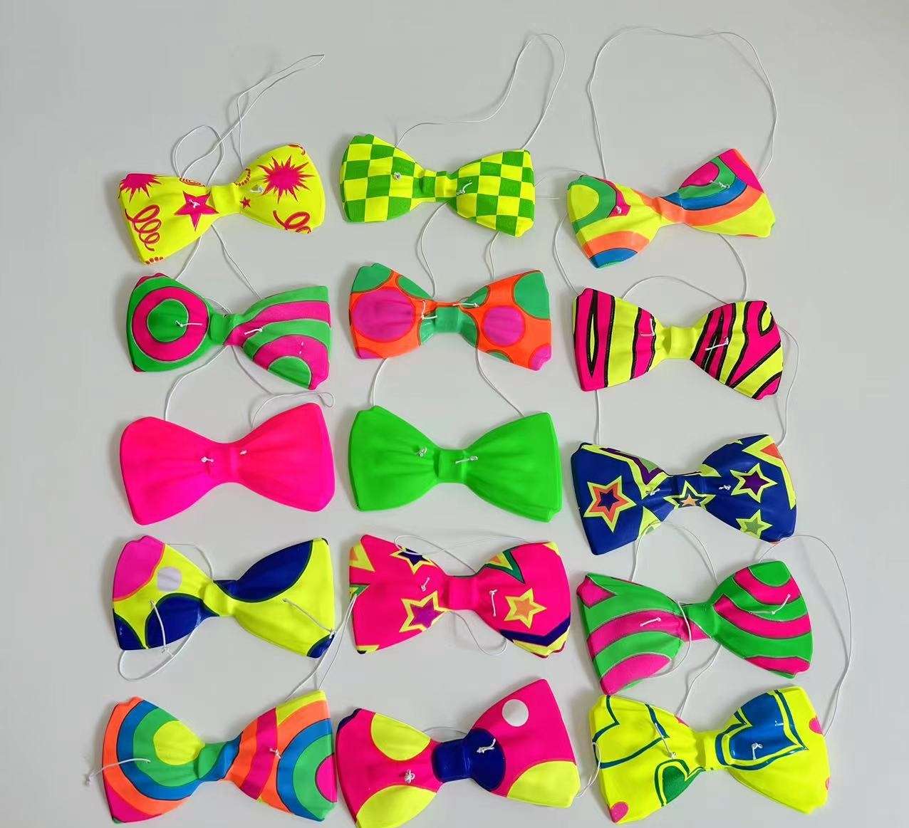 万圣节装饰小领结节日狂欢装扮表演道具塑料PVC蝴蝶结  小蝴蝶结 