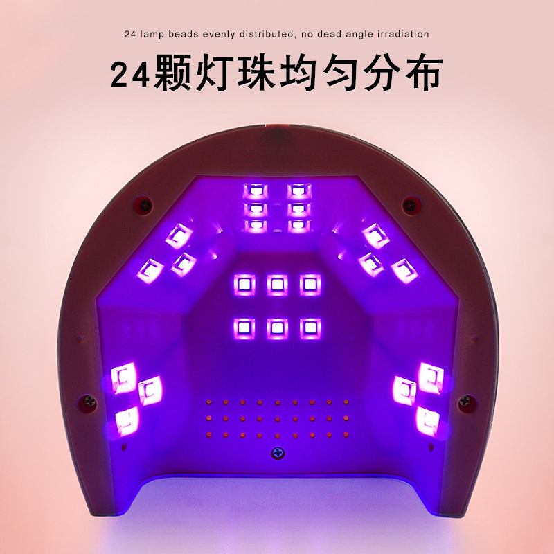 New diamond-encrusted nail lamp, USB quick-drying nail machine, phototherapy machine, non-blackening hand nail light, nail dryer Specification drawing