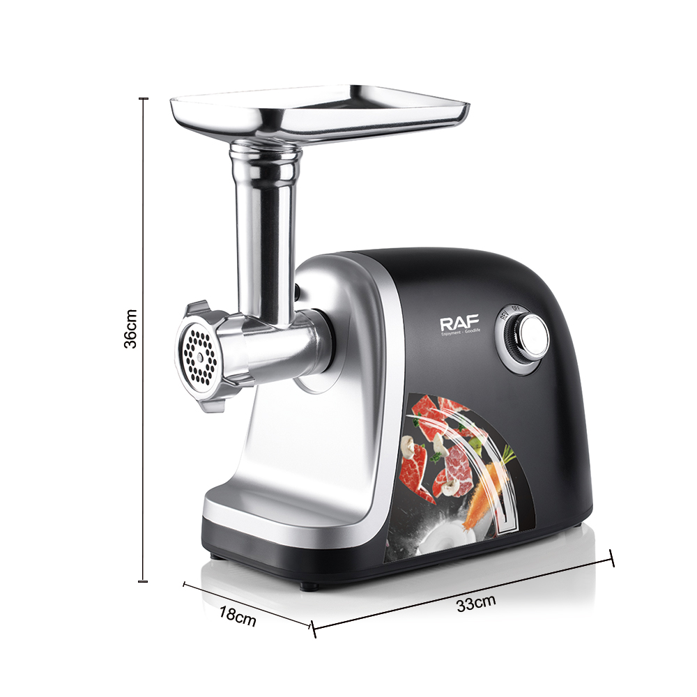 RAF European standard household small multi-functional electric table meat mince meat grinder mixing food processing machinery Specification drawing