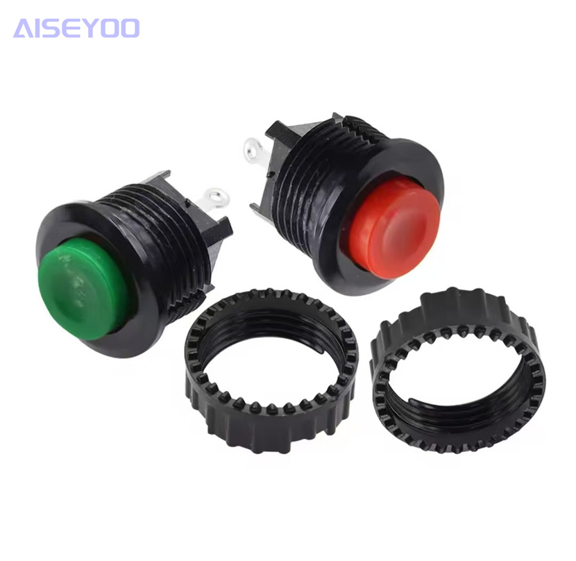 14mm red/green circular push-button switch DS-500 unlocked reset 1A/125VAC push-button switch details Picture