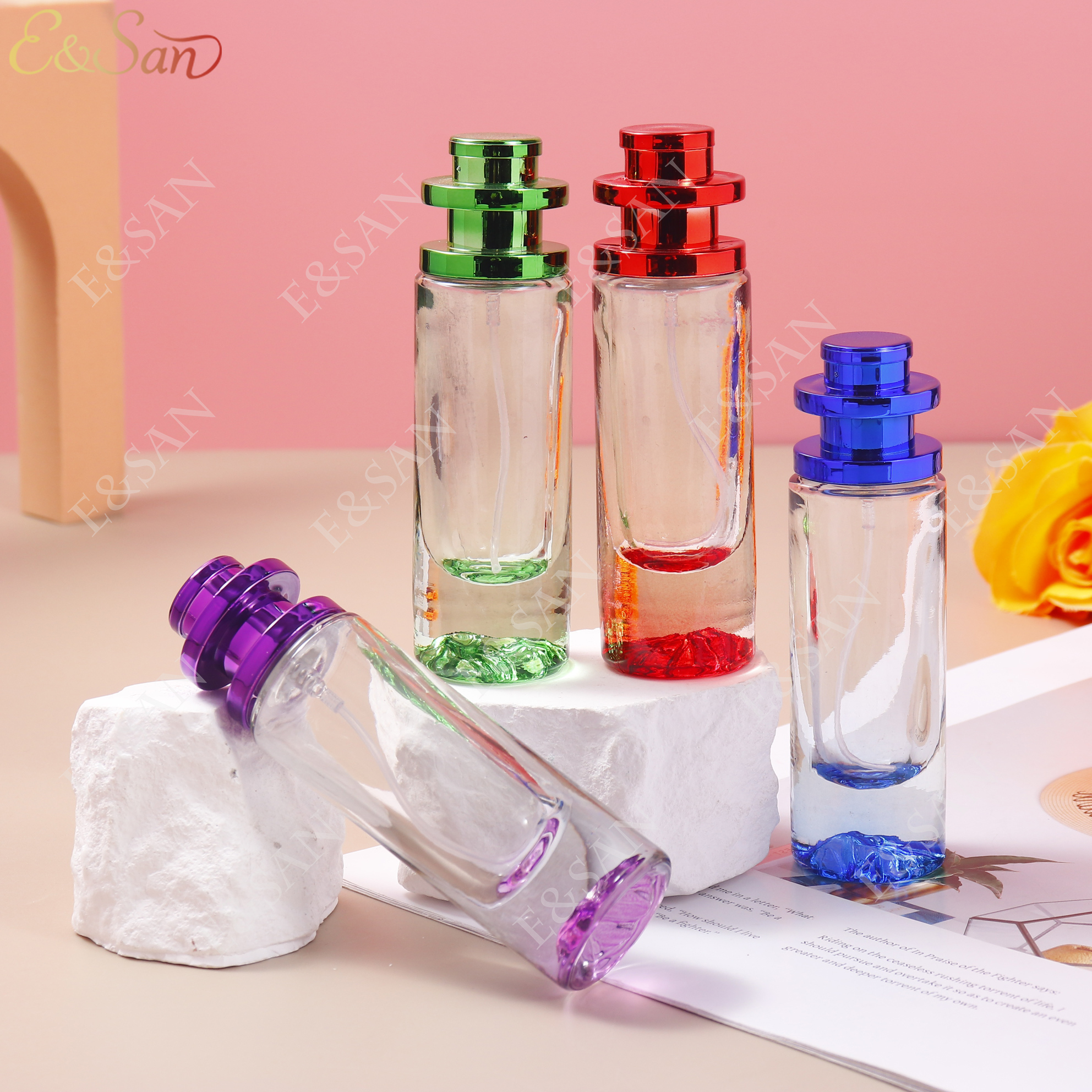 玻璃瓶/香水盖/带塞玻璃瓶/玻璃杯杯子/diy塑料许愿空瓶产品图