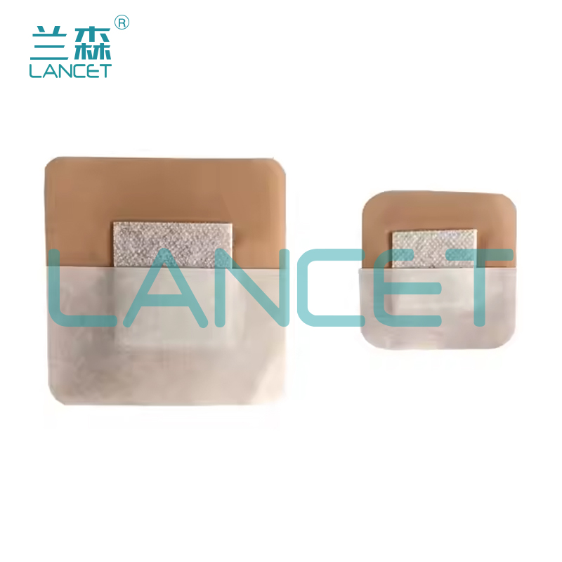 纱布块/医用纱布/膏药贴透气/清风/红雨白底实物图