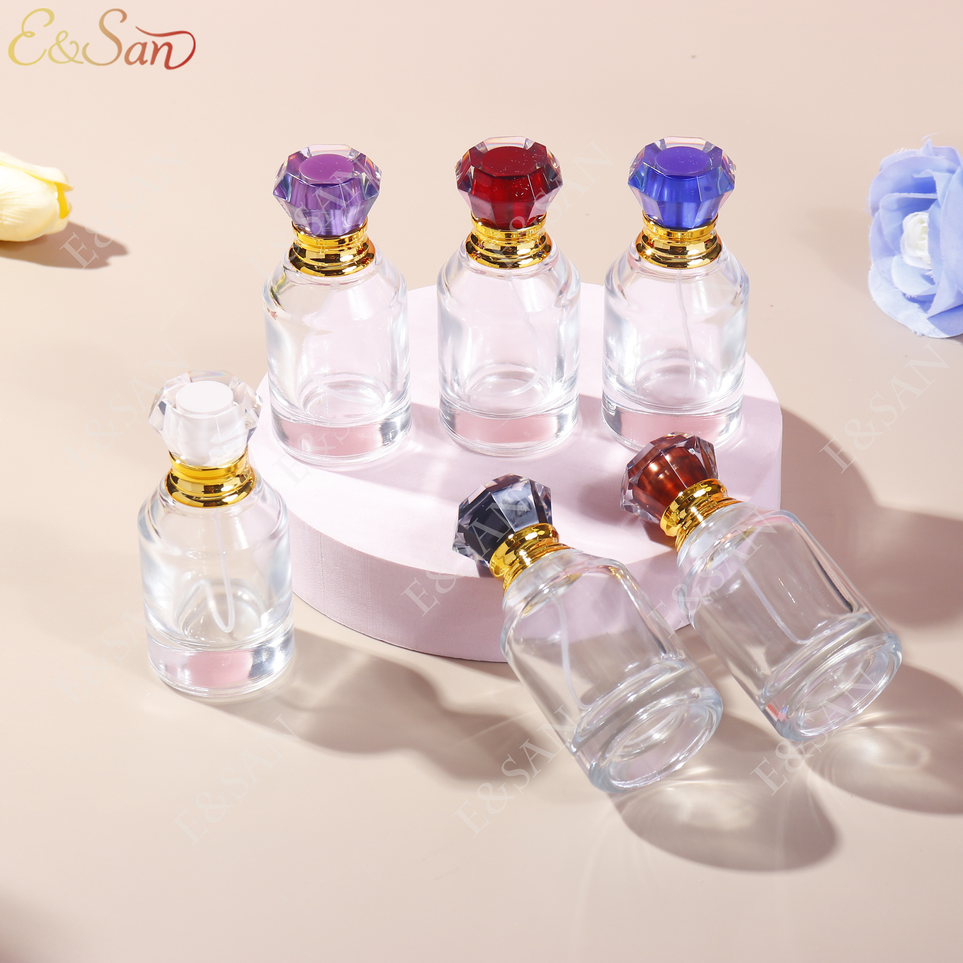 玻璃瓶/香水盖/带塞玻璃瓶/玻璃杯杯子/diy塑料许愿空瓶产品图