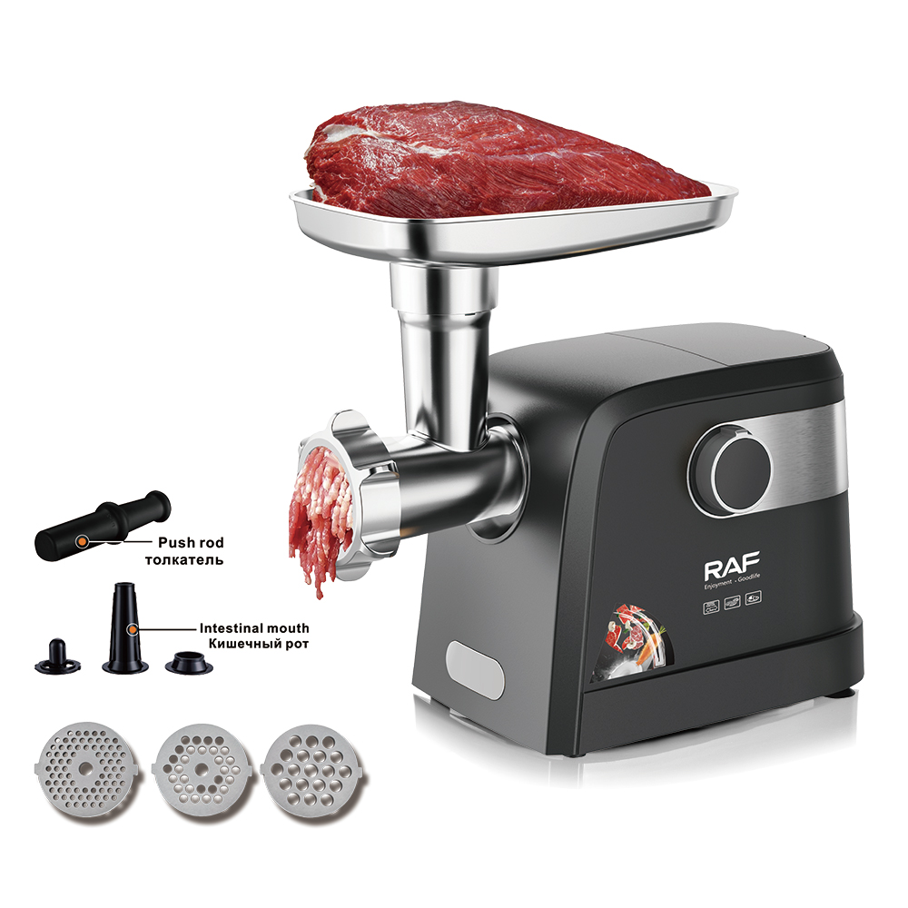 RAF European standard household small electric countertop meat mincer, sausage grinder, meat mixer, food processing machinery Application Scenario