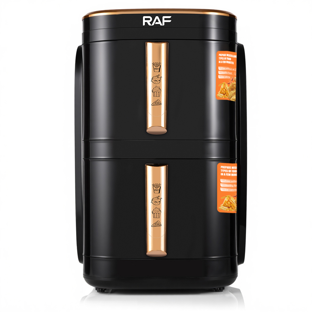 RAF European regulation double air electric frying 6L+6L large capacity pot household multi-functional intelligent oil-free smokeless electric fryer Item Picture