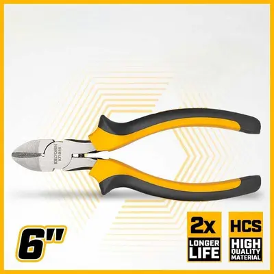 6"Cutting Diagonal Pliers with Plastic Handle thumbnail