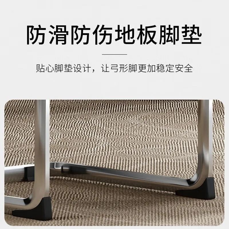 电脑椅子办公椅会议室职员椅带扶手网布透气弓形麻将椅老板靠背椅详情10