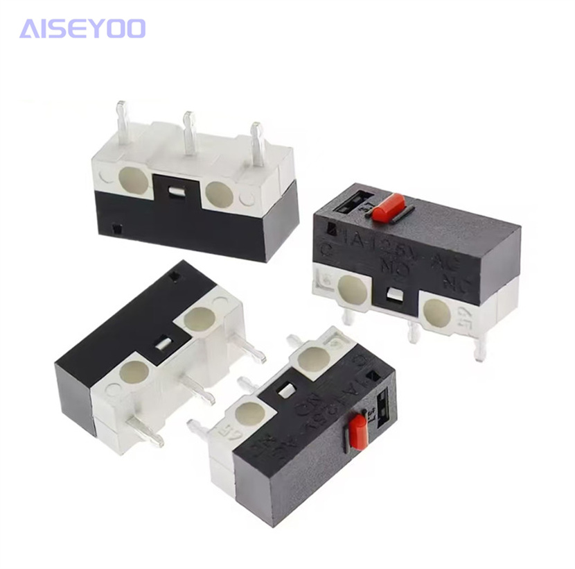 鼠标开关 三脚轻触 1A125V AC 长方形开关 小型微动开关不带柄