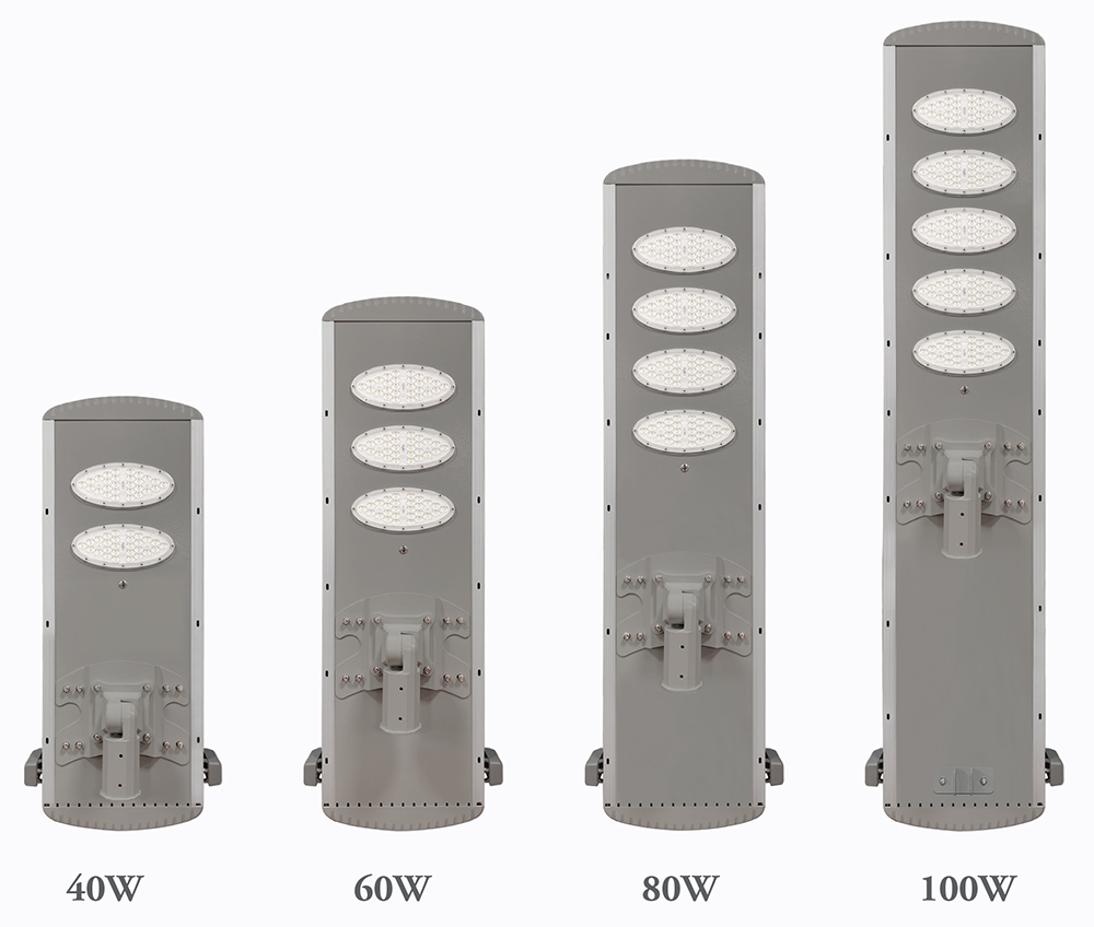 40w-100w automatic cleaning solar street lamps, outdoor solar lamps, solar charging lamps details Picture